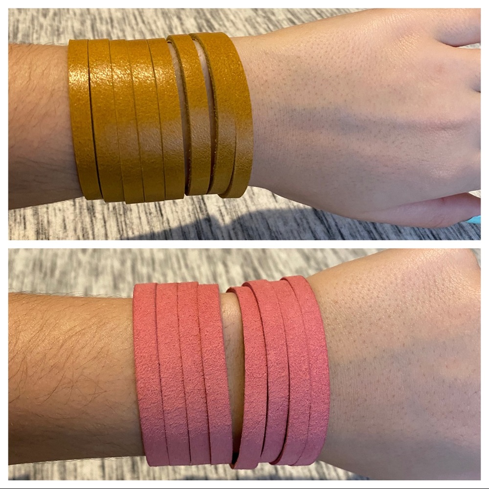 Leather Bracelet Set